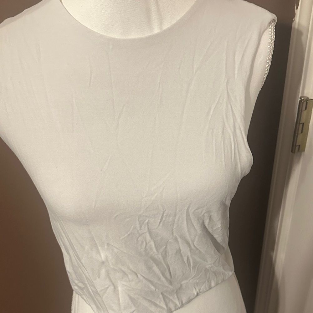Zara sleeveless crop Top medium